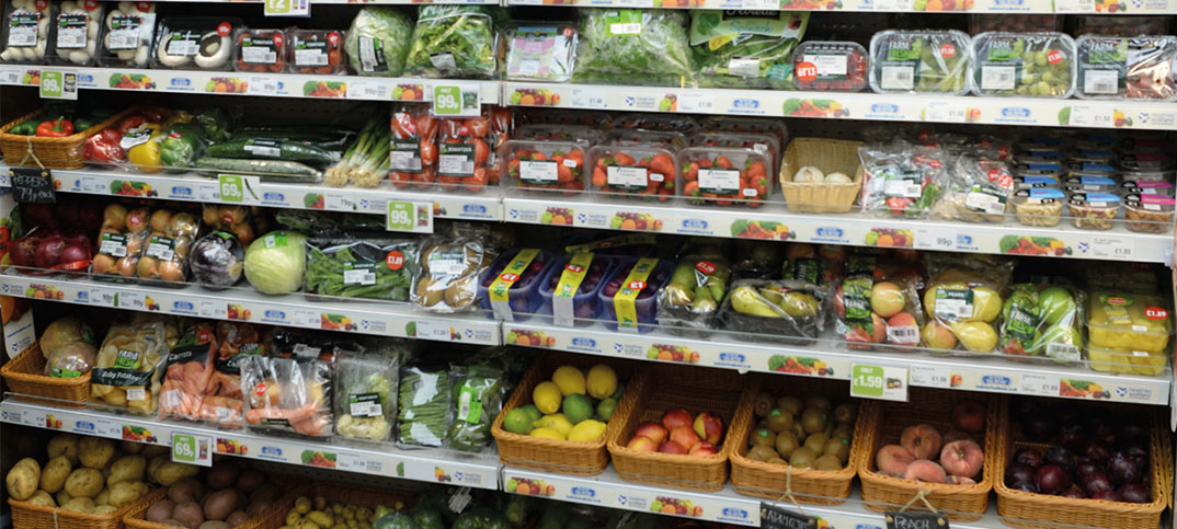 healthy food at grocery store