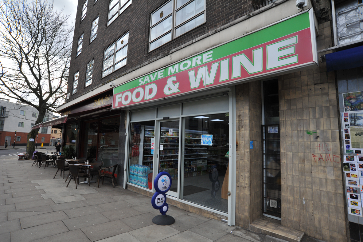 Food and wine store front