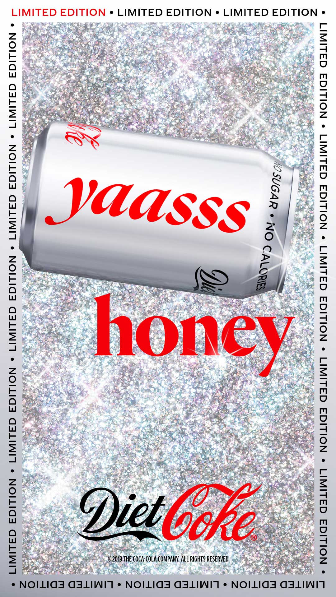 Diet Coke Yaasss honey can poster