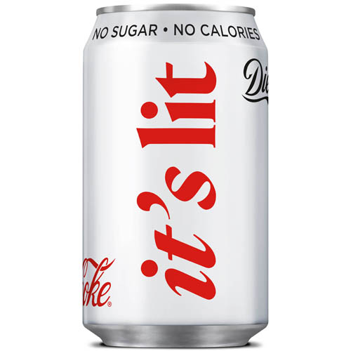 Diet Coke It's Lit can