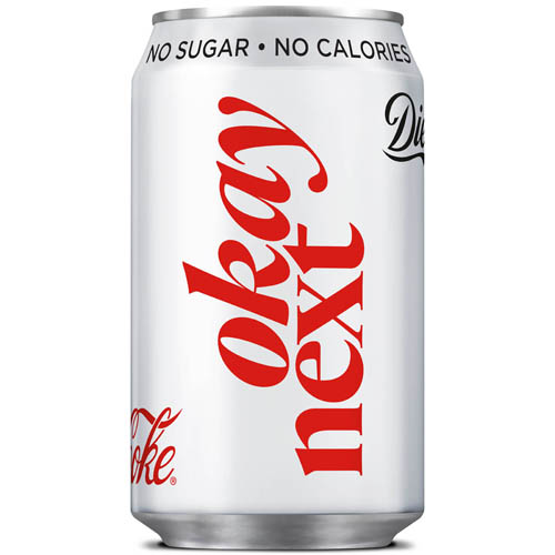 Diet Coke Okay Next can