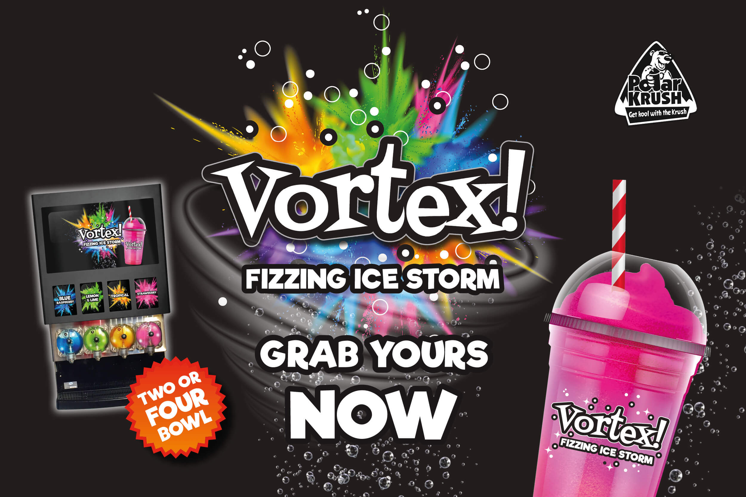 Polar Krush Vortex frozen fizzy drink