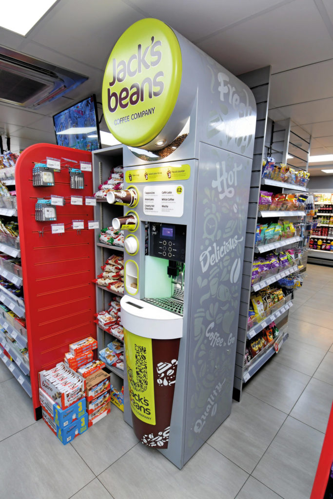 St Mary’s Supermarket in Southampton coffee machine