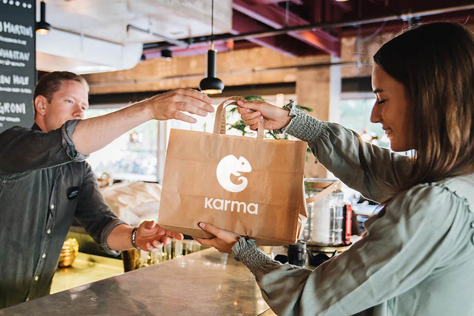 Karma food waste app