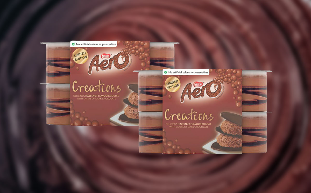 Aero Creations Hazelnut mousse Nestlé limited edition