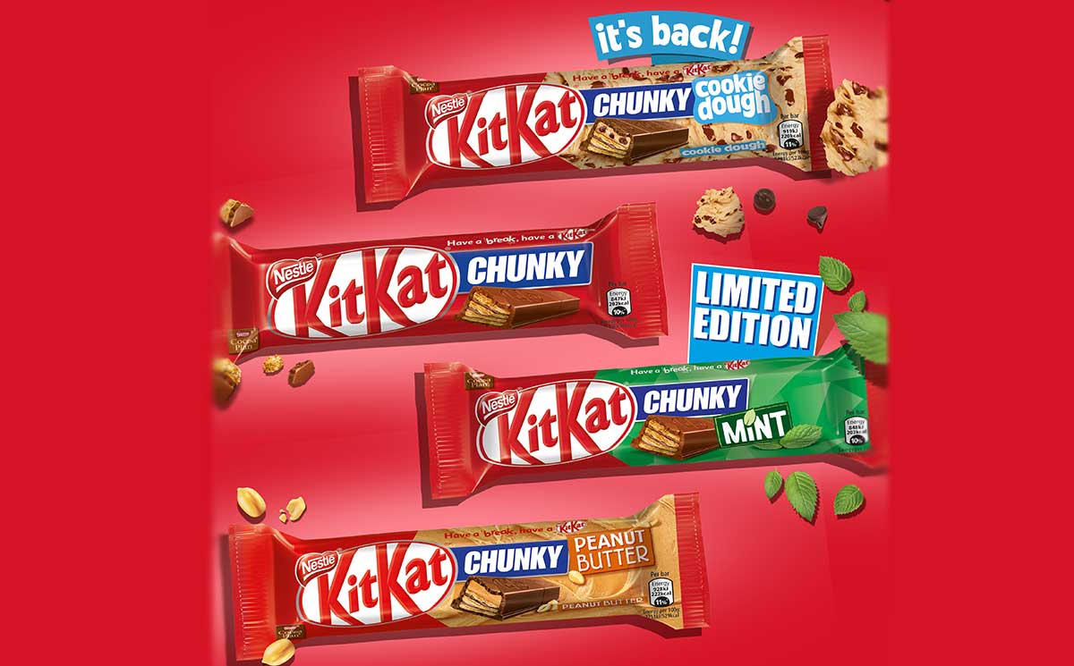 Nestlé brings back old KitKat Chunky flavours