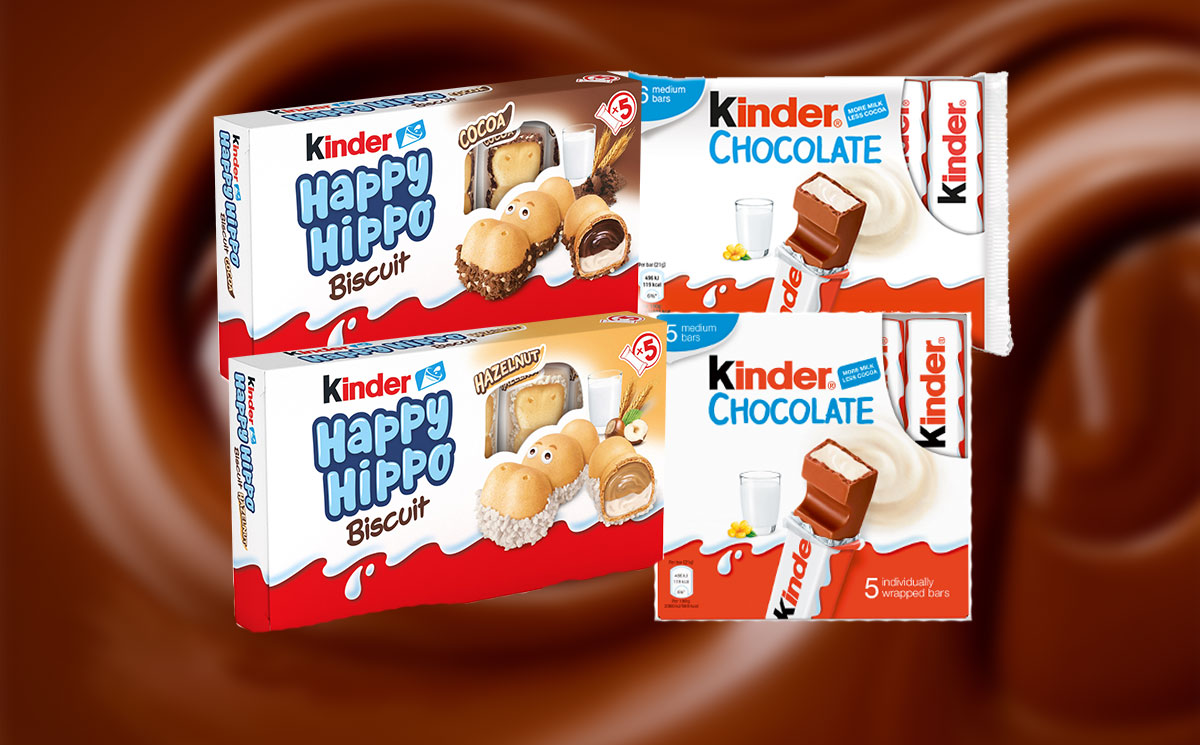 Ferrero updates its Kinder Chocolate packaging to boost appeal