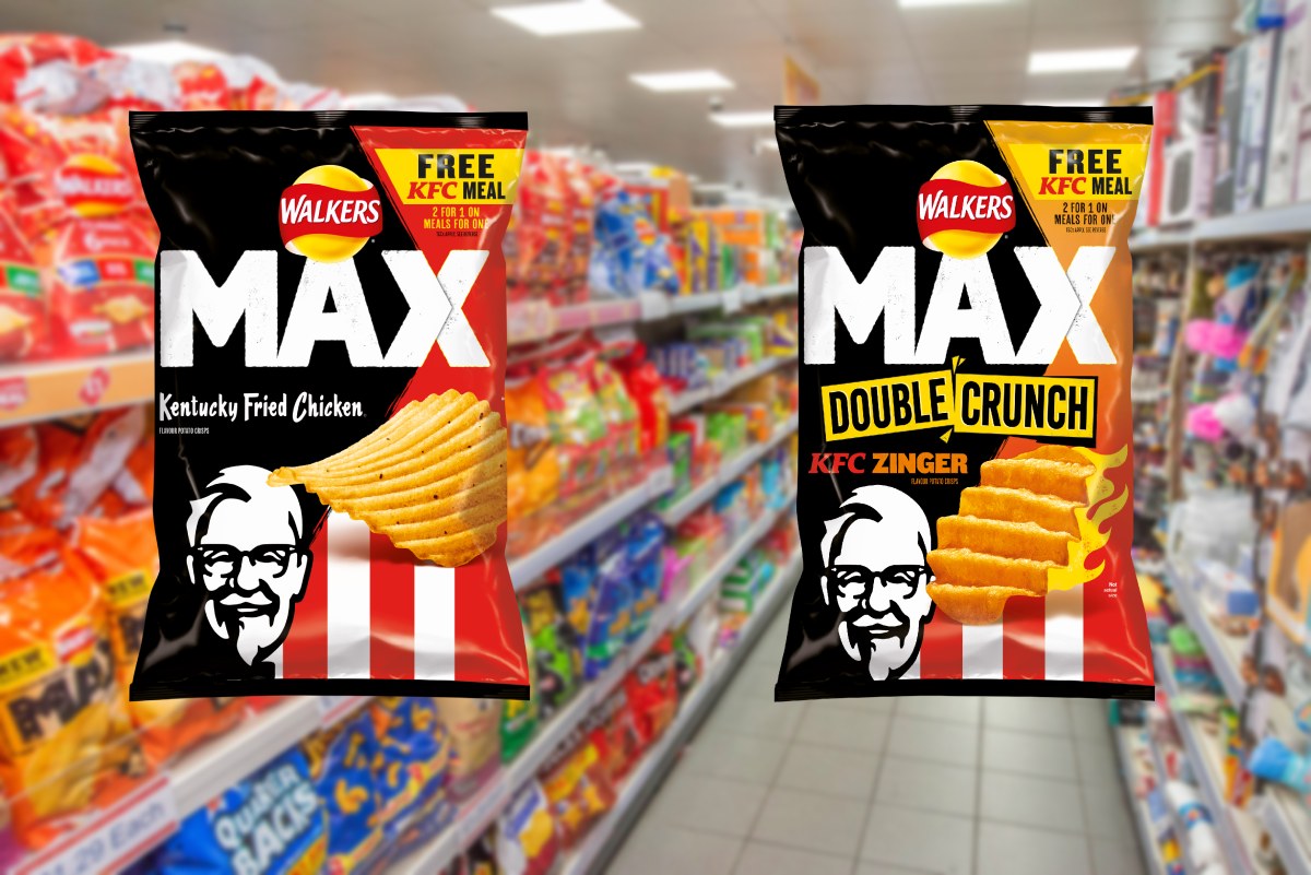 PepsiCo partners with KFC to launch two new Walkers Max flavours