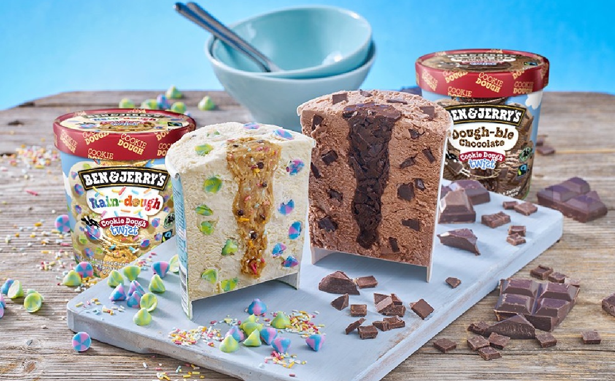 Colourful cookie dough treats from Ben & Jerry's