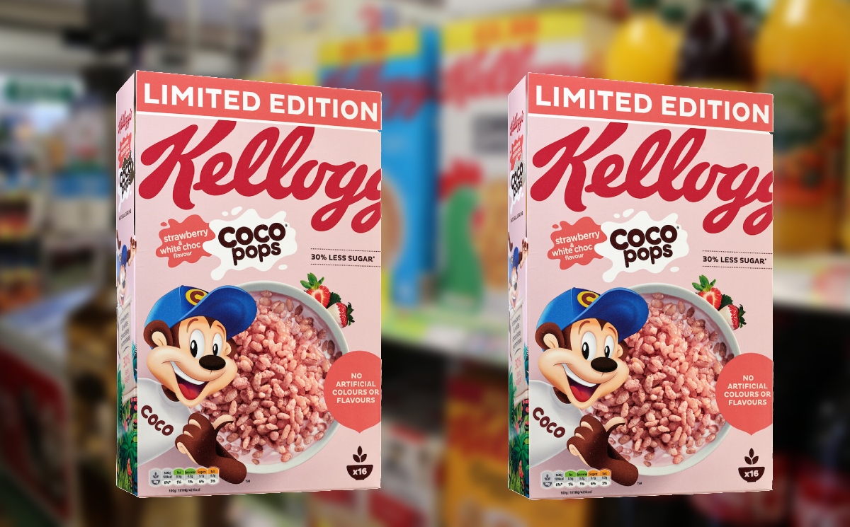 New limited-edition Strawberry & White Choc Coco Pops