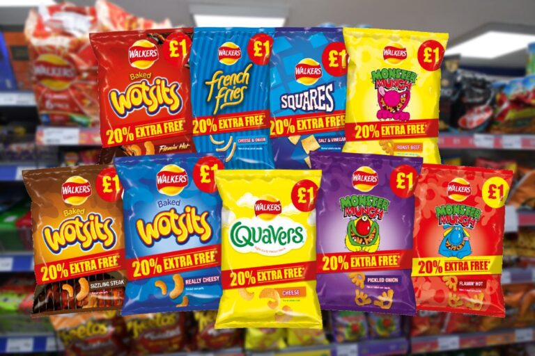 PepsiCo adds 20% extra free to its Walkers £1 PMP range - Better Retailing