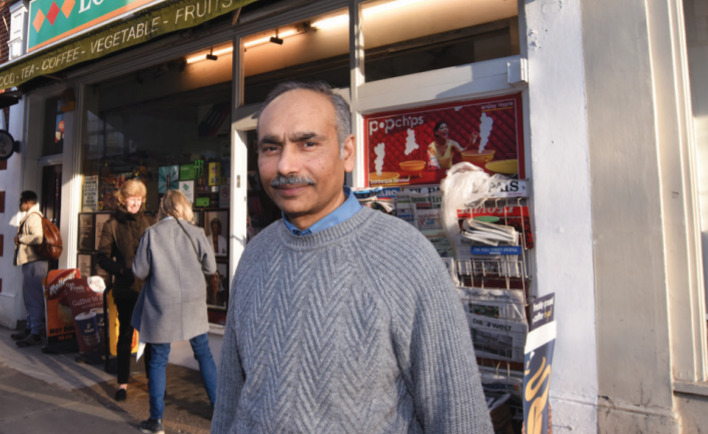 Shailesh Patel’s shop in Chelsea, London