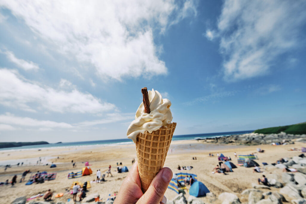 Ice cream cone flake 99 beach summer