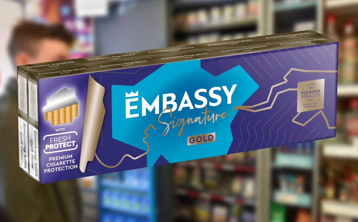Embassy Signature Gold & New Crush get updated packaging