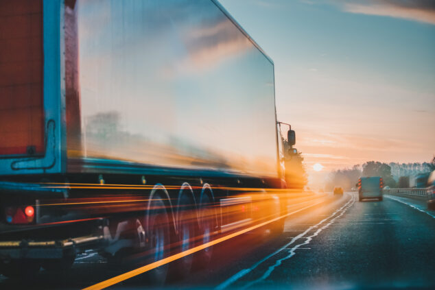 Lorry truck delivery