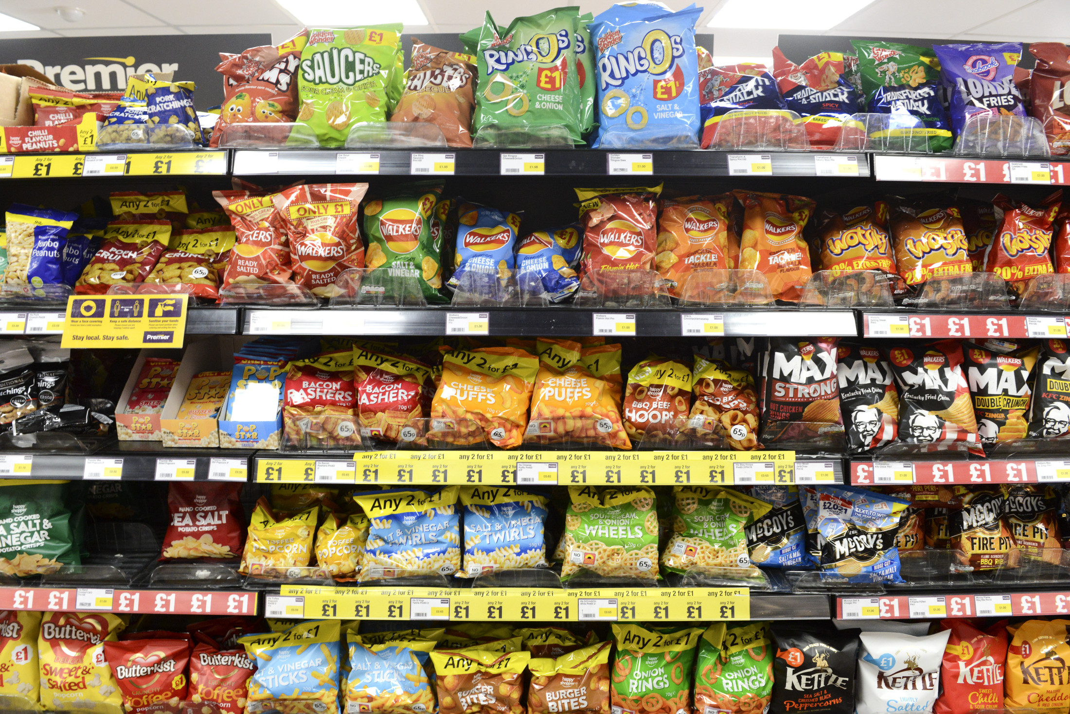 Crisps and snacks price comparison