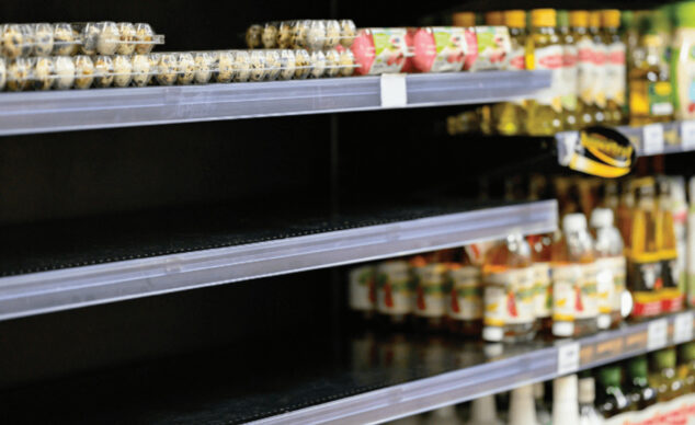 Empty shelves availability issues