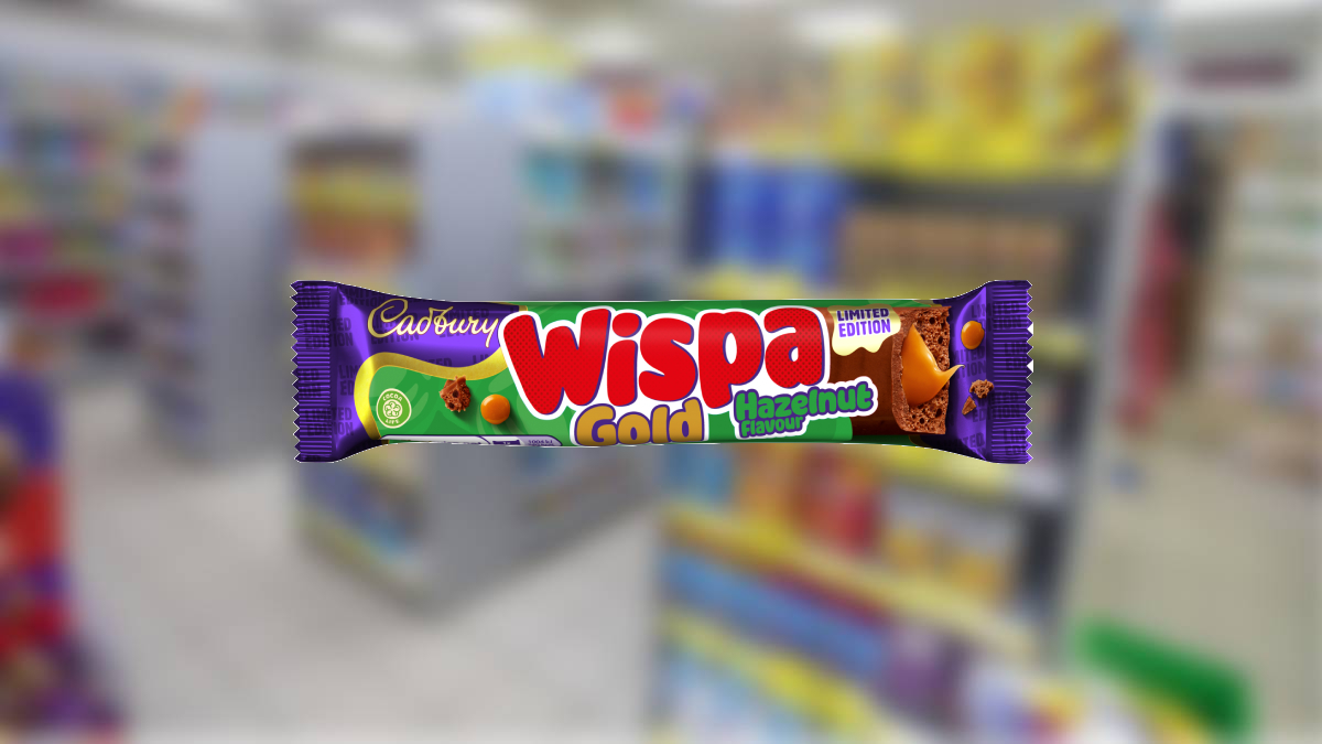 Limited-Edition Hazelnut Candy Bars : Cadbury Wispa Gold Hazelnut