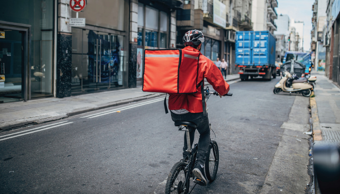 Convenience delivery driver bikes