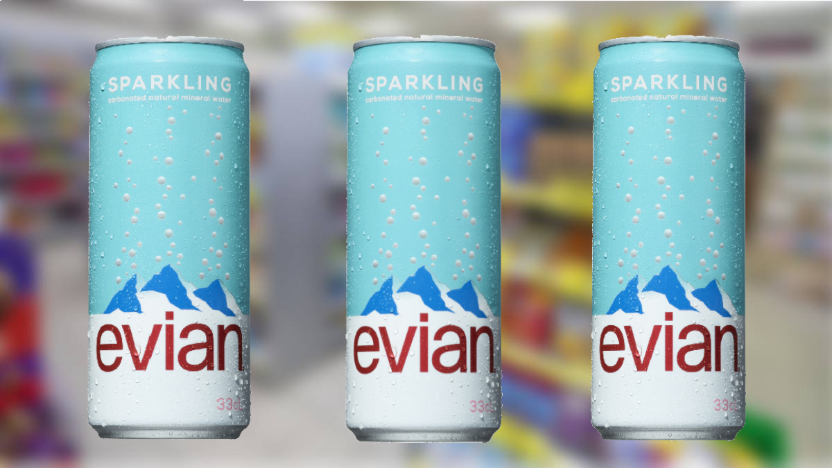 evian sparkling water