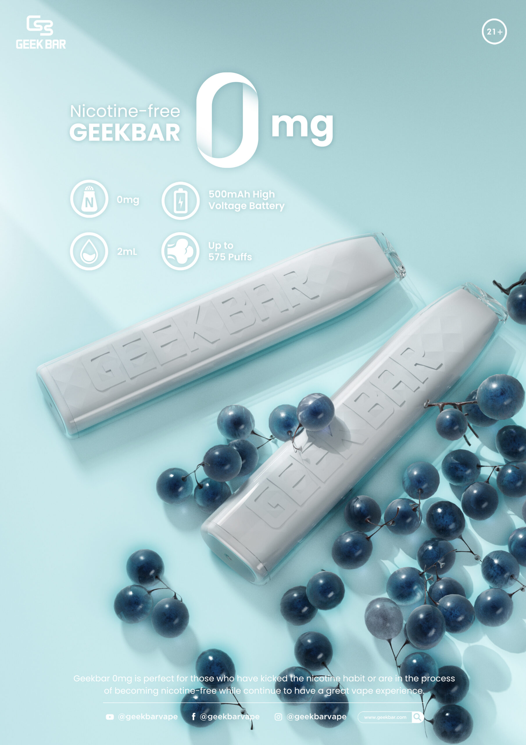 Geek Bar launches zero nicotine disposables