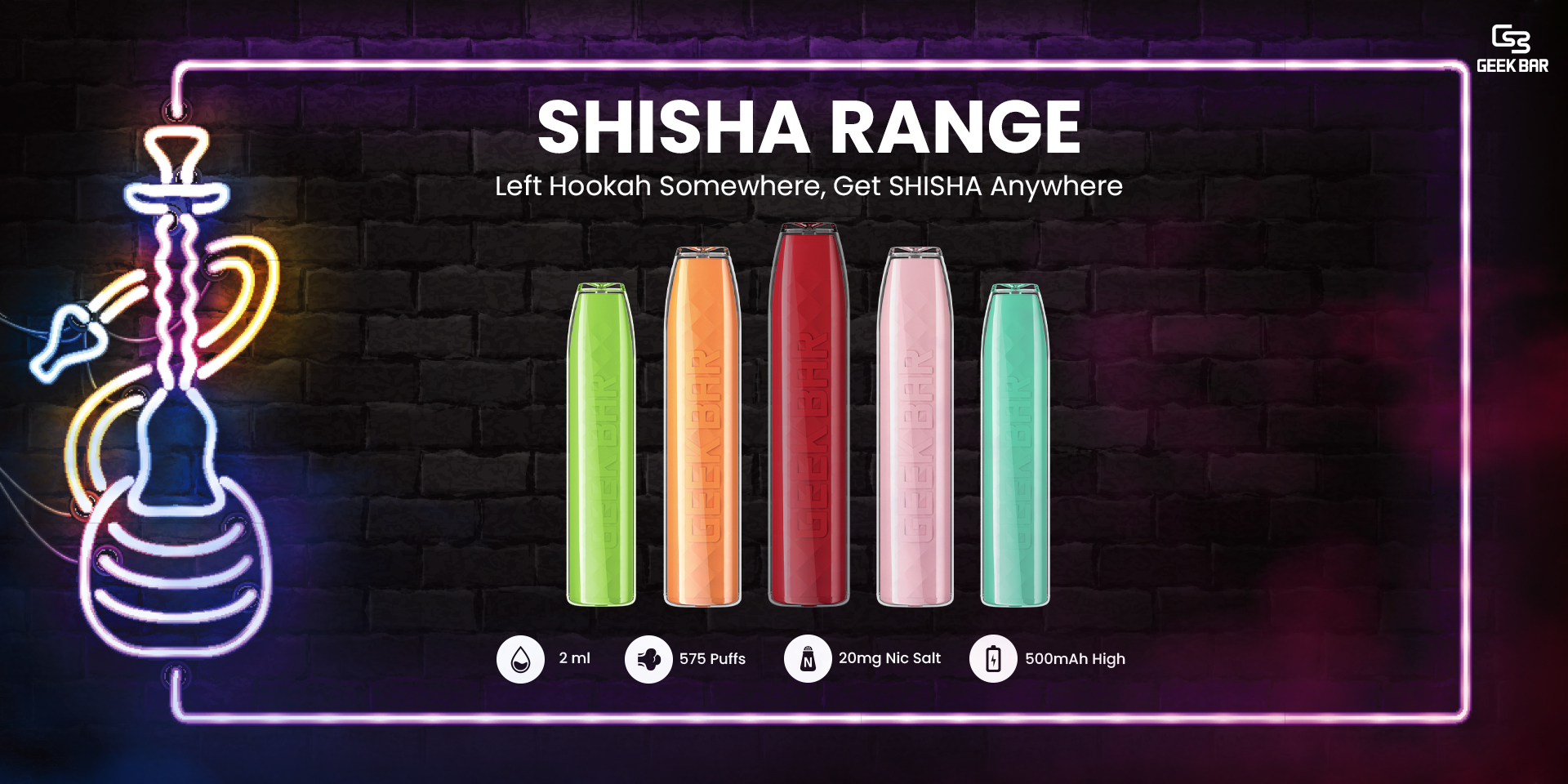 Geek Bar launches its first shisha-inspired vape range