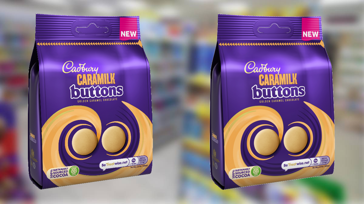 cadbury caramilk buttons