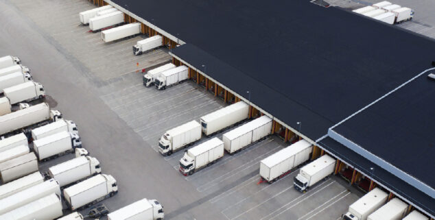 Lorry driver shortage HGV lorries depot