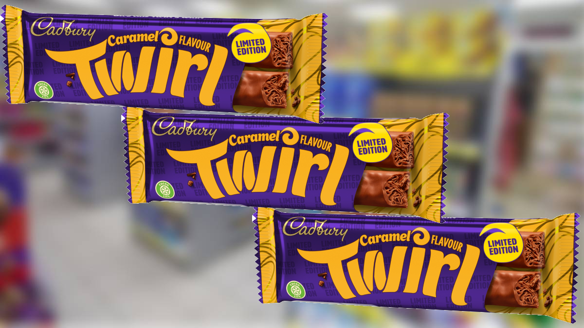 cadbury twirl caramel limited-edition