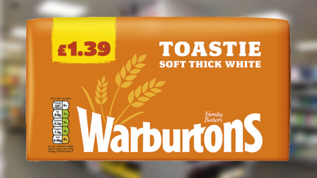warburtons toastie £1.39 PMP