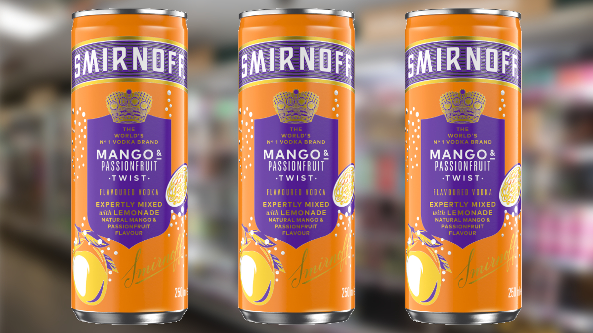 Smirnoff mango & passionfruit twist pre-mix