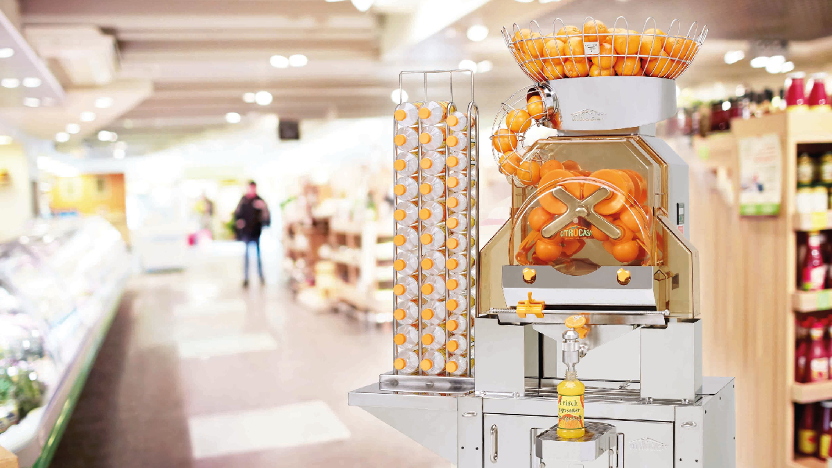 Orange Juice Machine: Fantasy (Self-Service) - Juicing System for a Healthy  Future