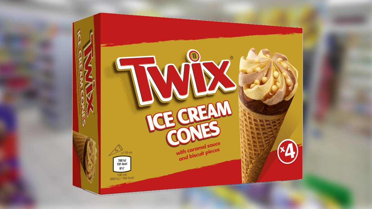 twix ice cream cones
