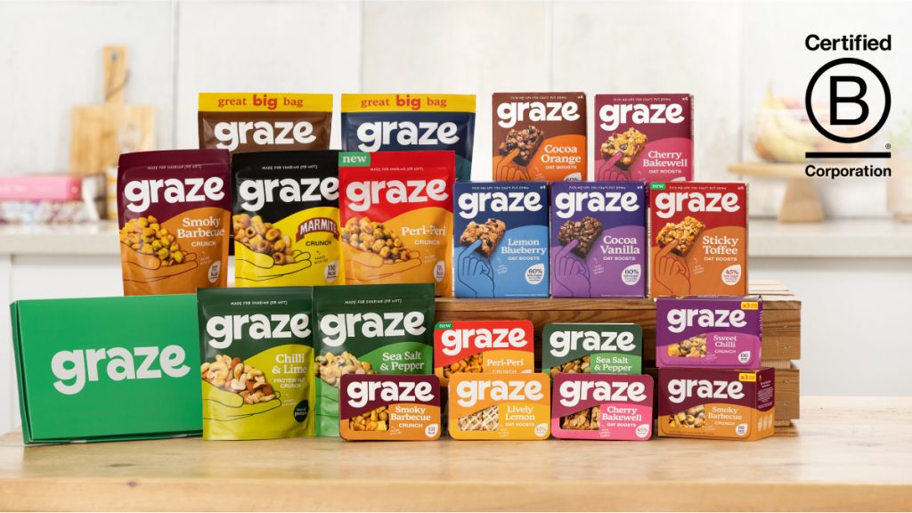 Graze launches Peri-Peri Crunch alongside rebrand