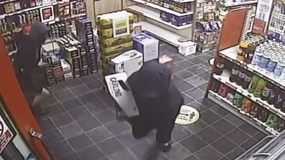 CCTV footage shoplifting retail crime theft