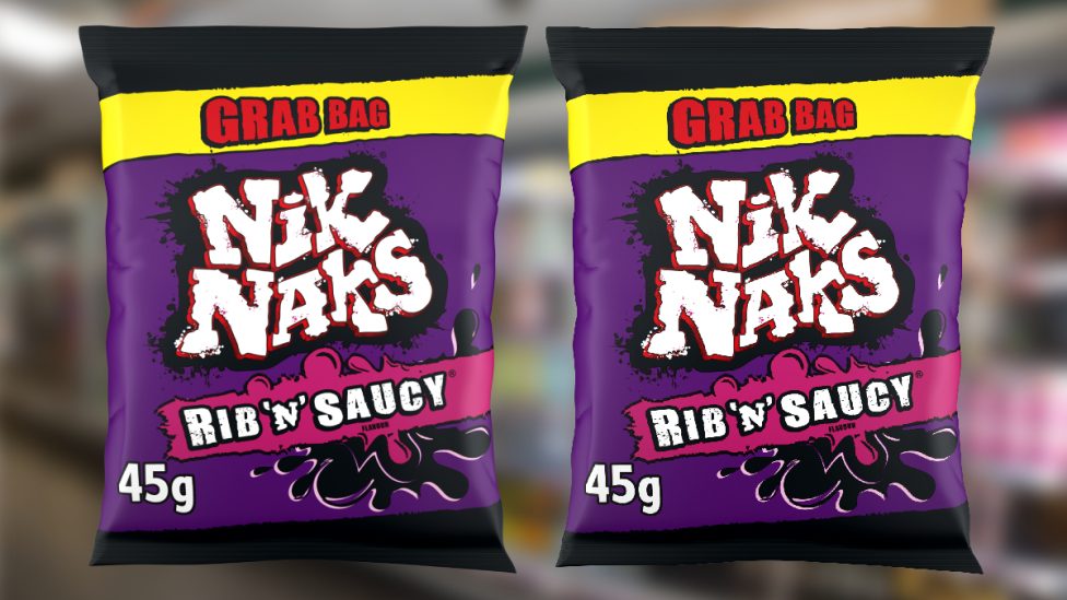 nik naks rib 'n' saucy 45g grab bag