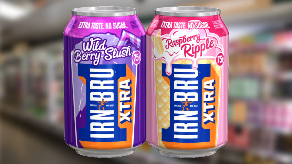 IrnBru Xtra launches limited Raspberry Ripple and Wild Berry Slush