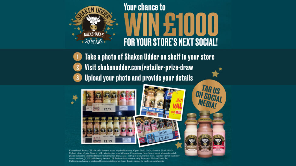 shaken udder cash prize