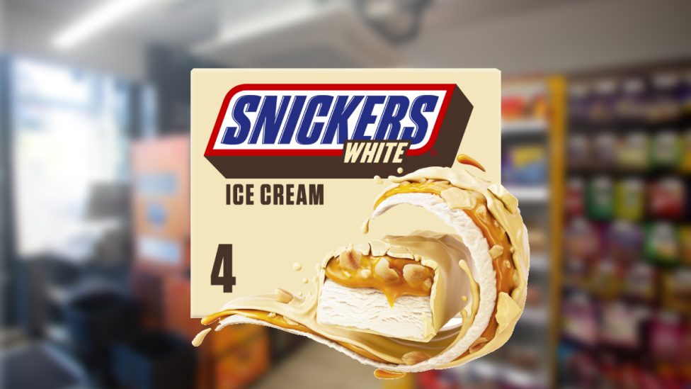 snickers white ice cream bar