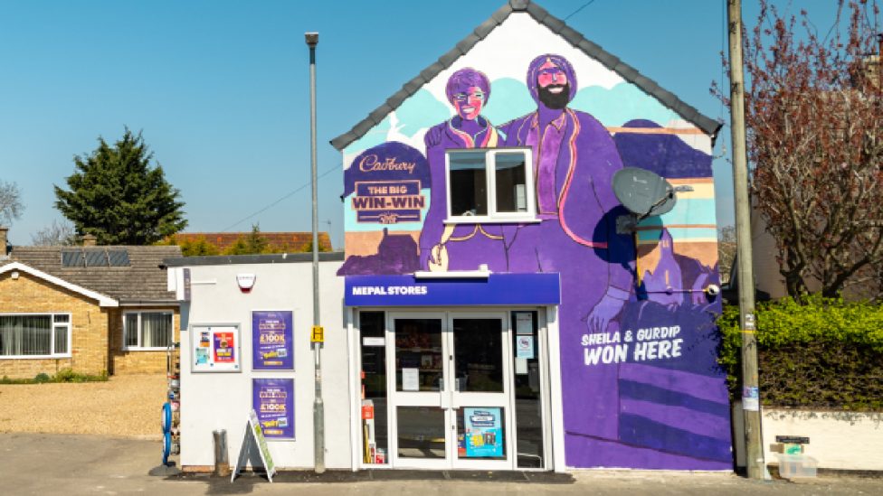 cadbury big win win mural