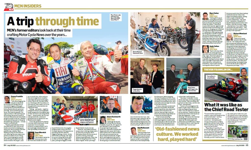 One of the special features from the 70th anniversary edition of MCN